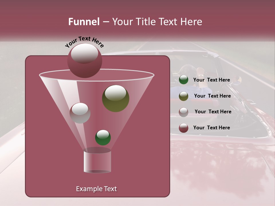Road Horizontal Sixties PowerPoint Template