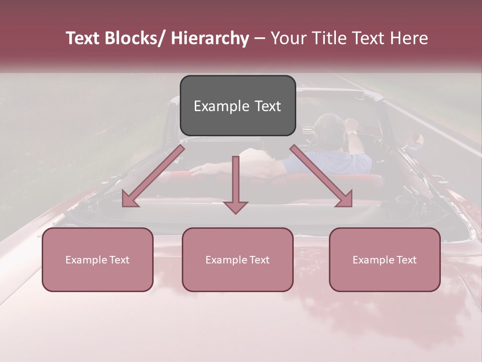 Road Horizontal Sixties PowerPoint Template