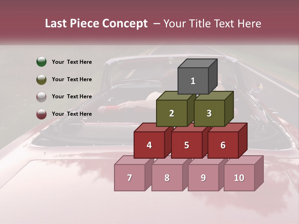 Road Horizontal Sixties PowerPoint Template