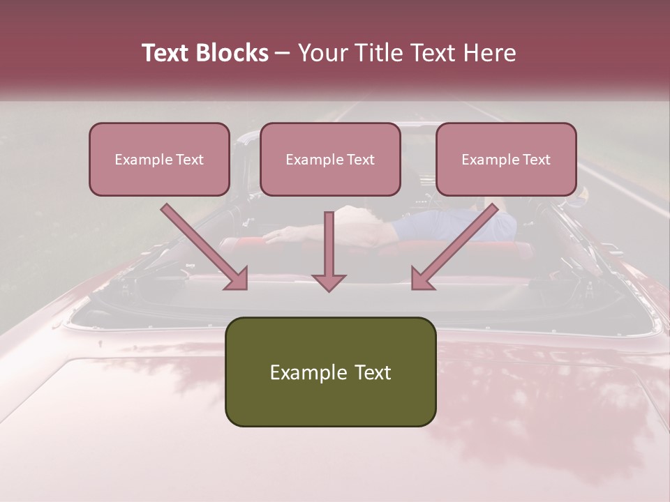 Road Horizontal Sixties PowerPoint Template