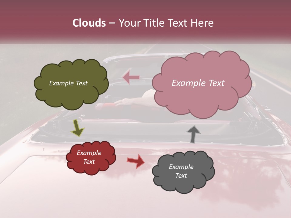 Road Horizontal Sixties PowerPoint Template