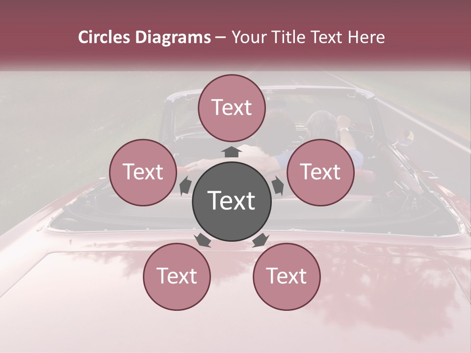 Road Horizontal Sixties PowerPoint Template