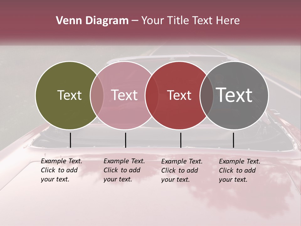 Road Horizontal Sixties PowerPoint Template