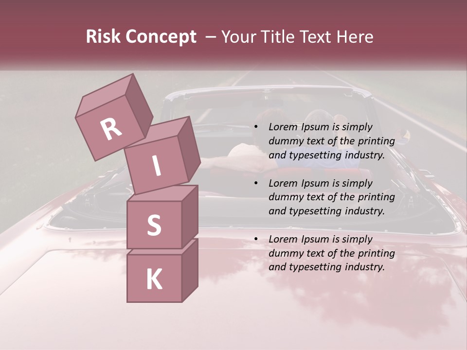 Road Horizontal Sixties PowerPoint Template