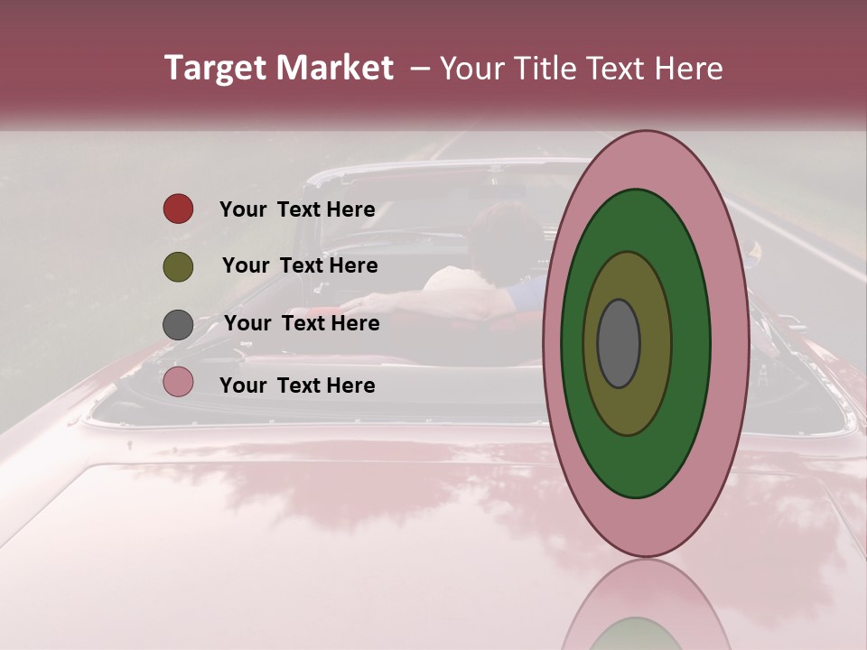 Road Horizontal Sixties PowerPoint Template