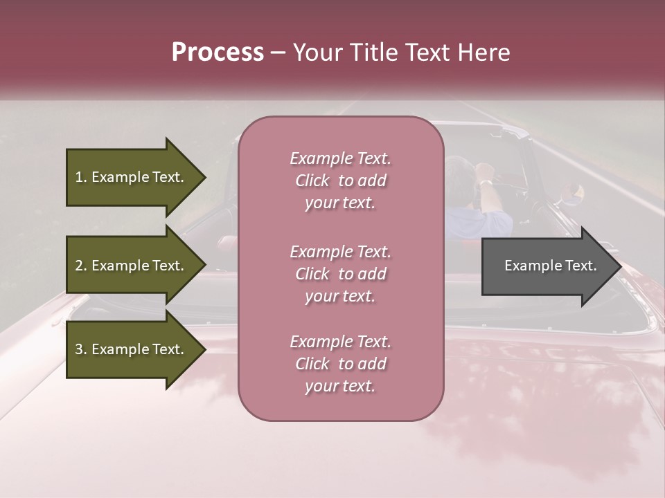 Road Horizontal Sixties PowerPoint Template