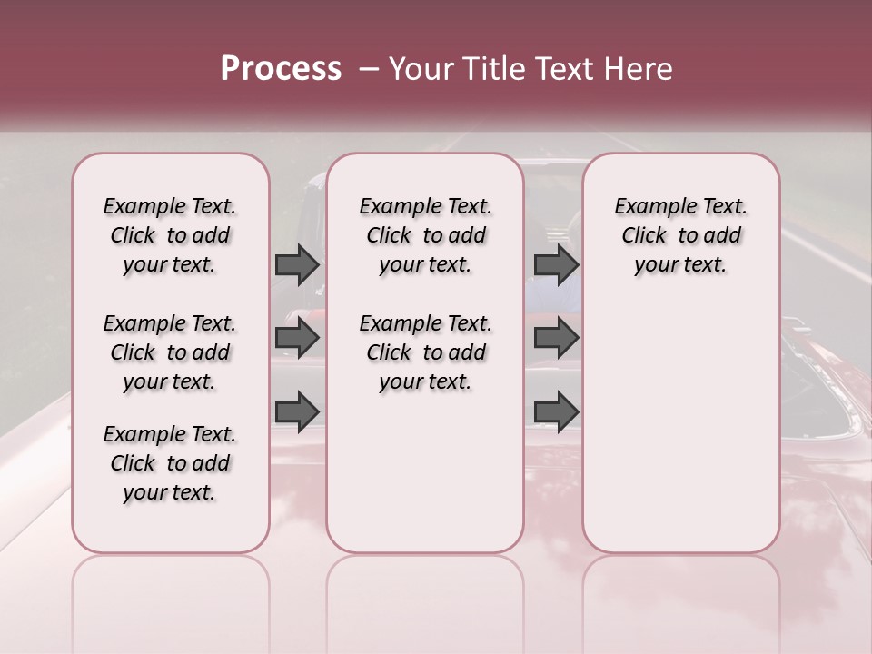 Road Horizontal Sixties PowerPoint Template