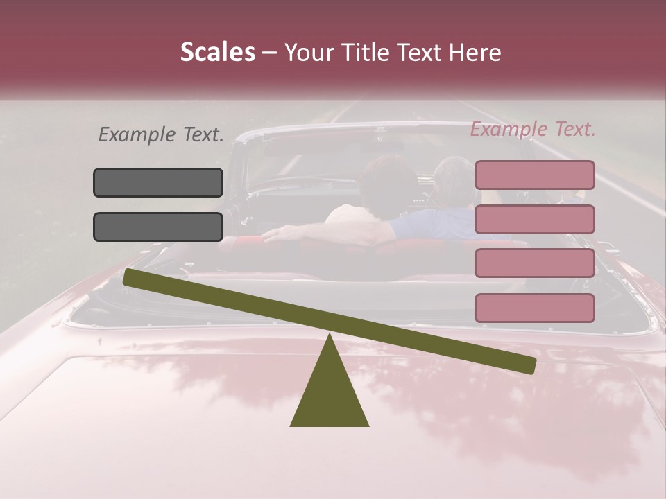 Road Horizontal Sixties PowerPoint Template