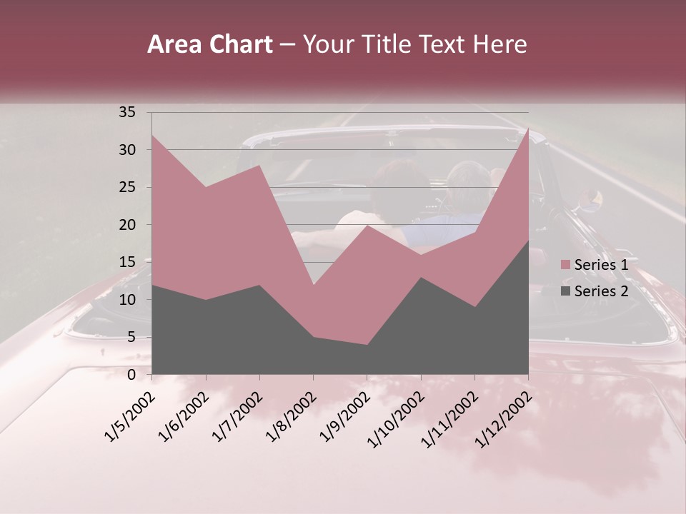 Road Horizontal Sixties PowerPoint Template