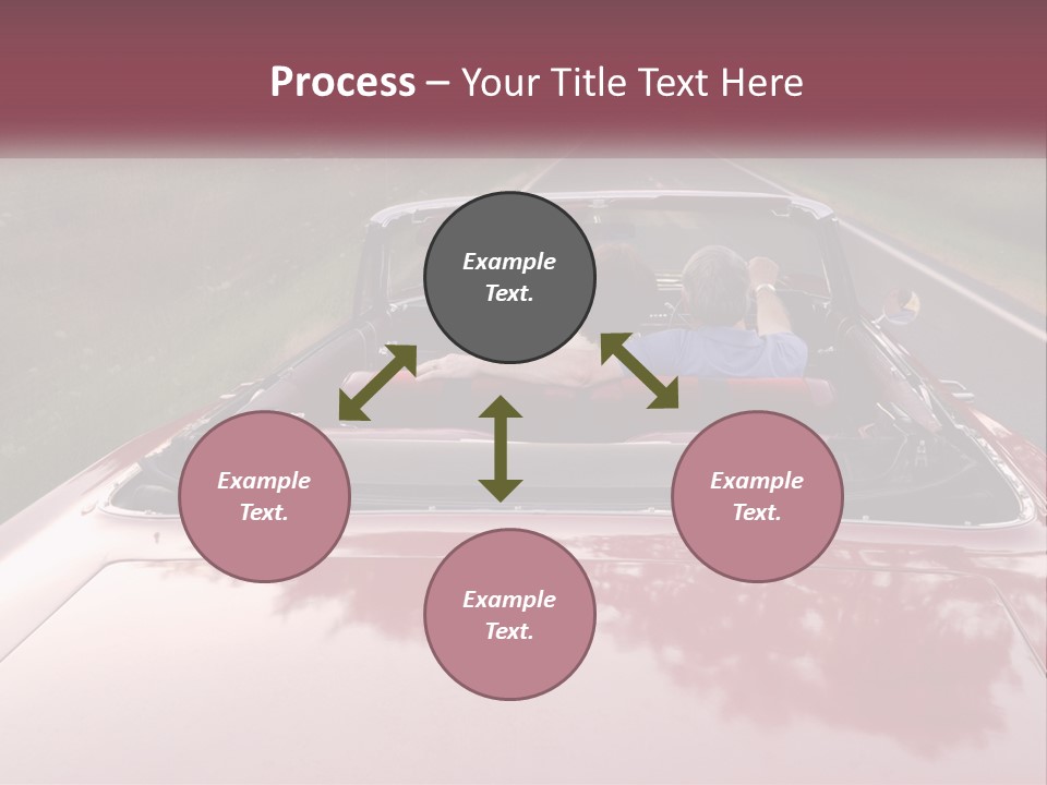 Road Horizontal Sixties PowerPoint Template