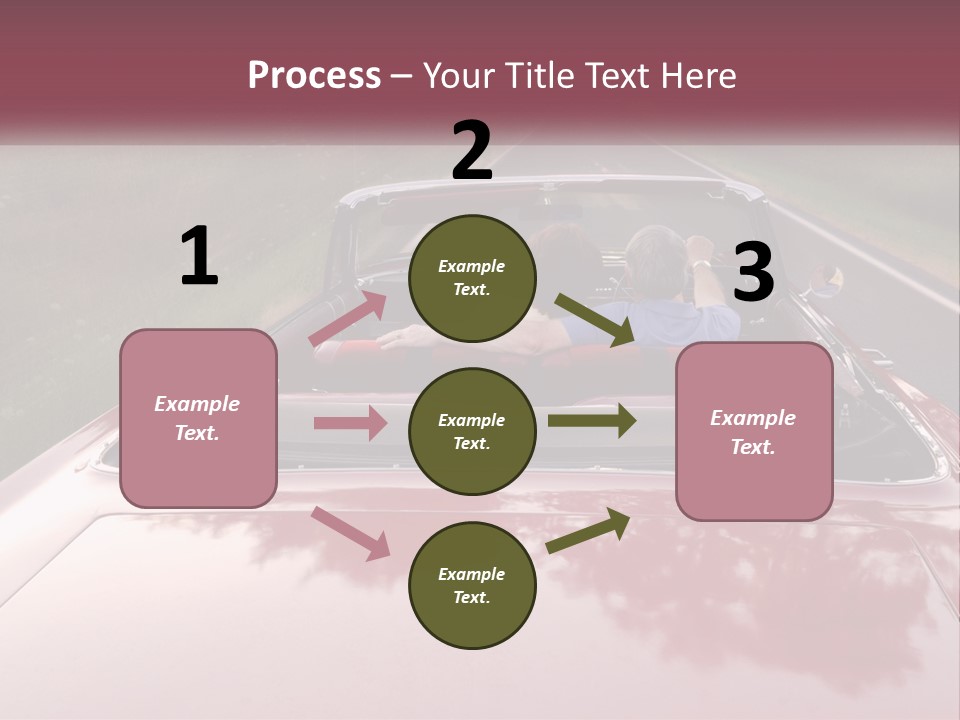 Road Horizontal Sixties PowerPoint Template