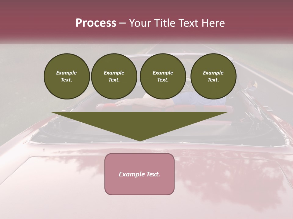 Road Horizontal Sixties PowerPoint Template