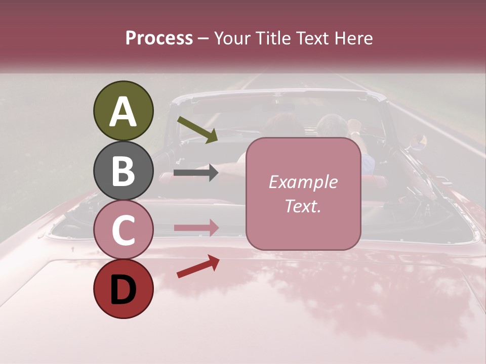 Road Horizontal Sixties PowerPoint Template