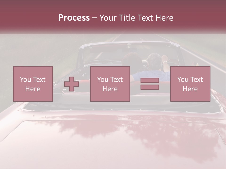 Road Horizontal Sixties PowerPoint Template