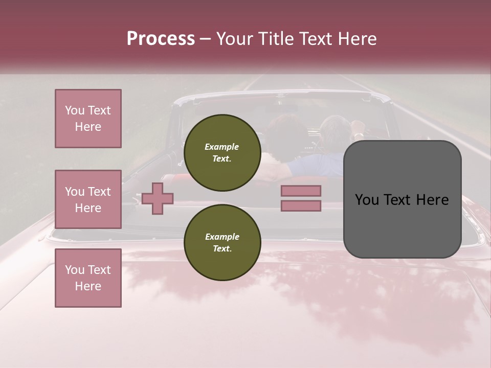 Road Horizontal Sixties PowerPoint Template