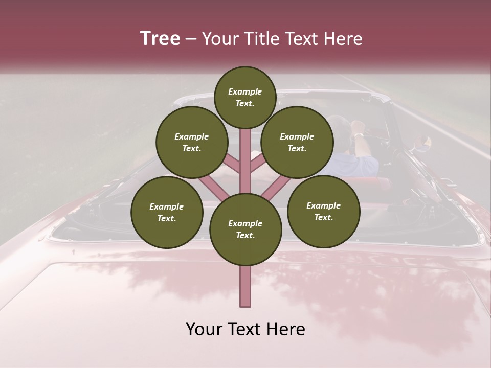 Road Horizontal Sixties PowerPoint Template