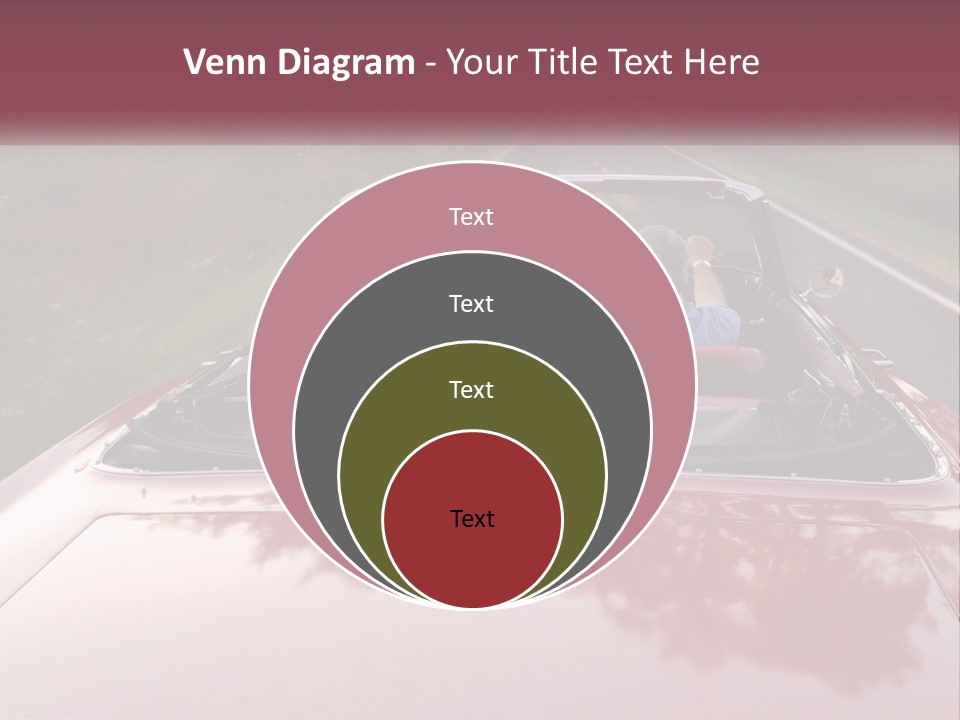 Road Horizontal Sixties PowerPoint Template