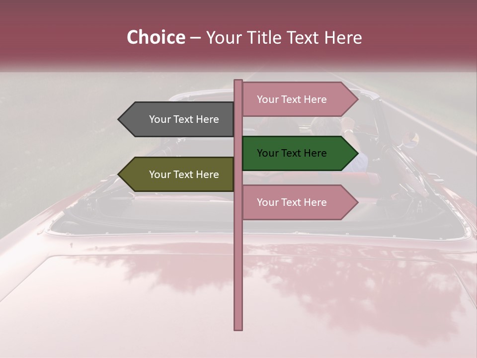 Road Horizontal Sixties PowerPoint Template