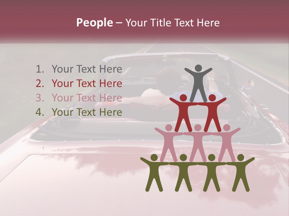 Road Horizontal Sixties PowerPoint Template