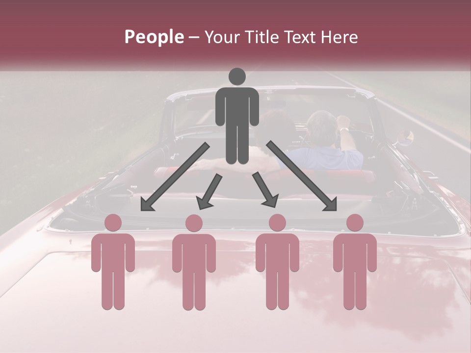 Road Horizontal Sixties PowerPoint Template