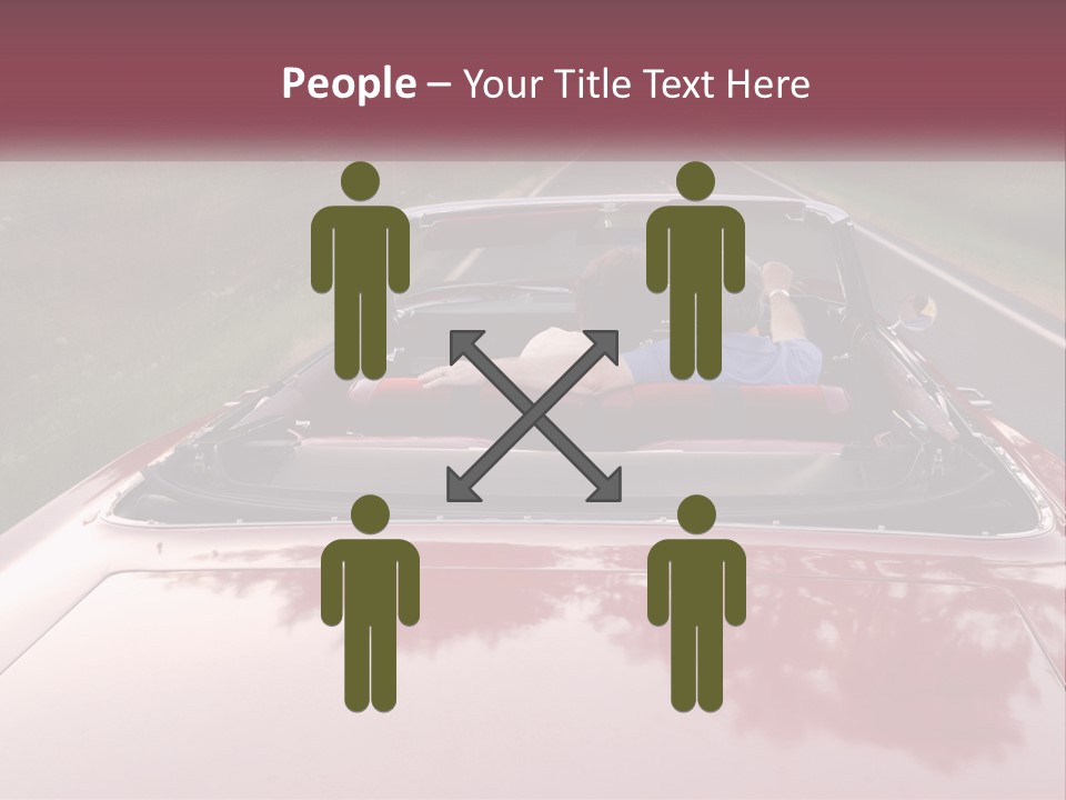 Road Horizontal Sixties PowerPoint Template