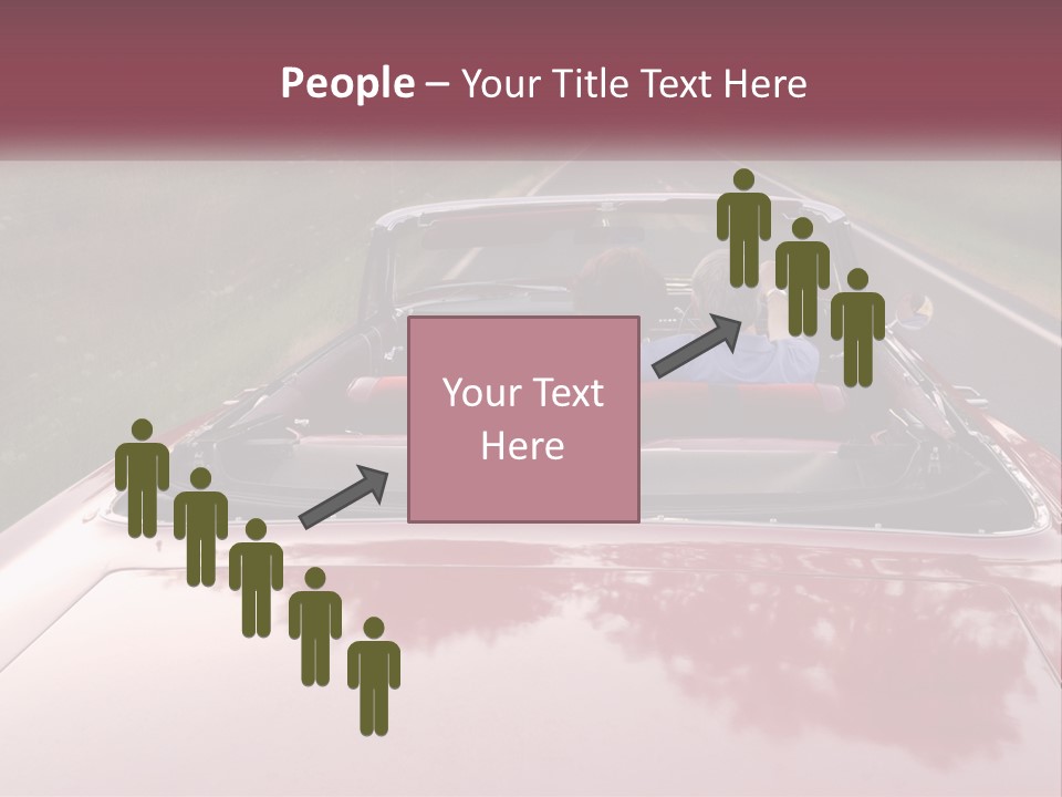 Road Horizontal Sixties PowerPoint Template