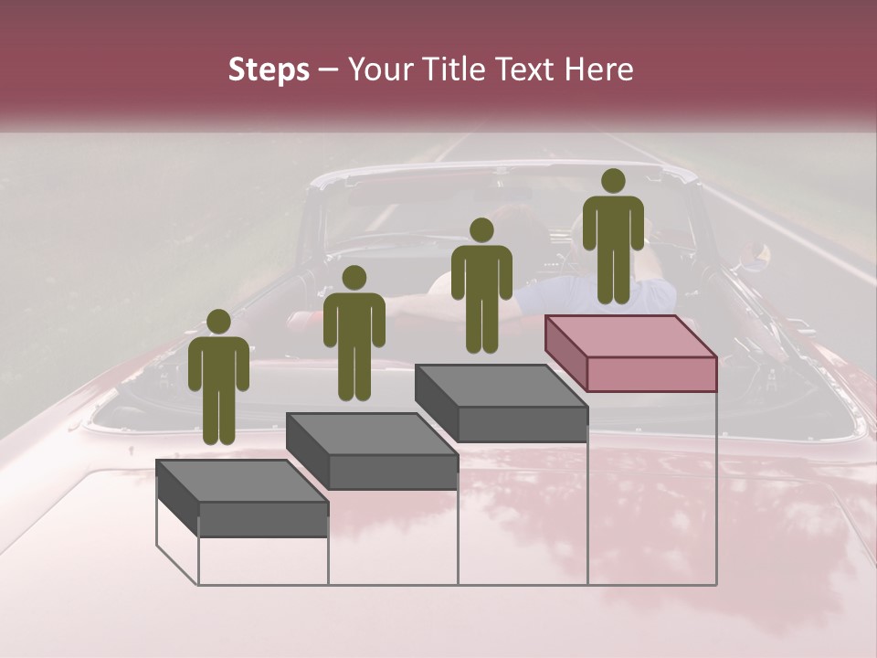 Road Horizontal Sixties PowerPoint Template