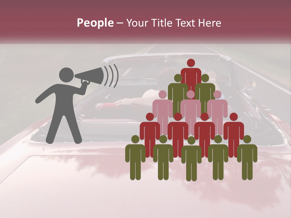 Road Horizontal Sixties PowerPoint Template