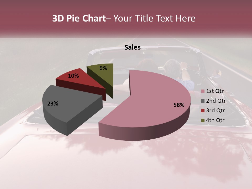 Road Horizontal Sixties PowerPoint Template