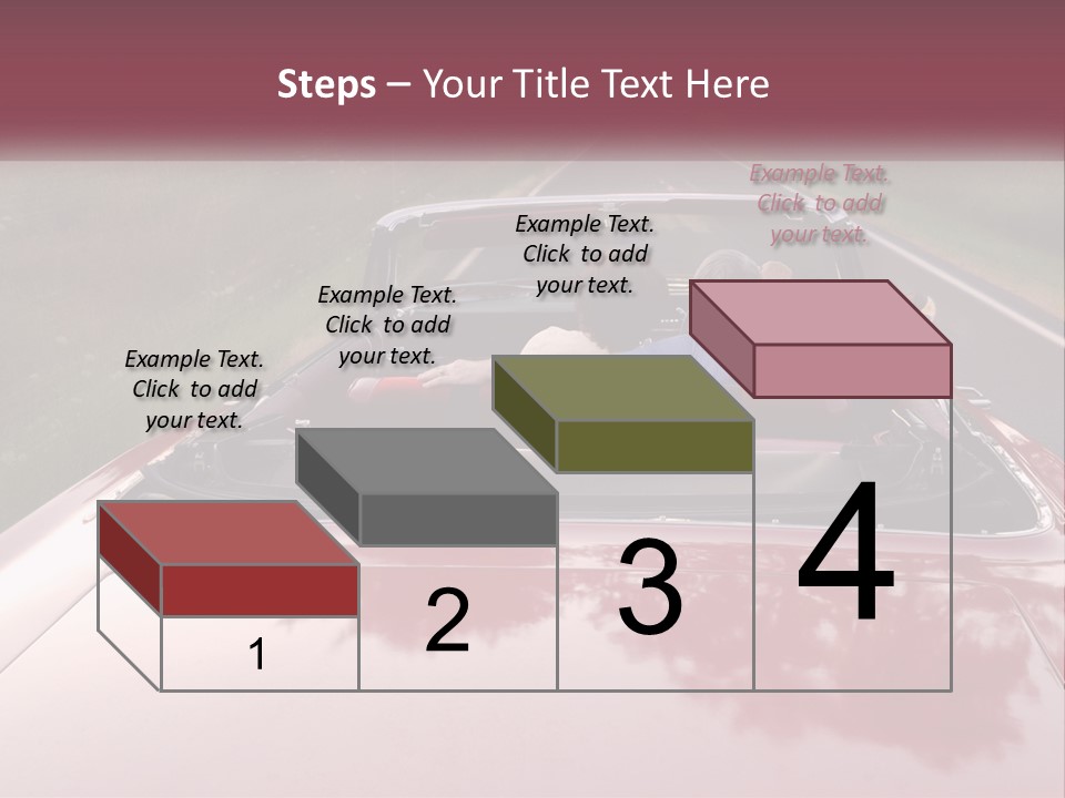 Road Horizontal Sixties PowerPoint Template
