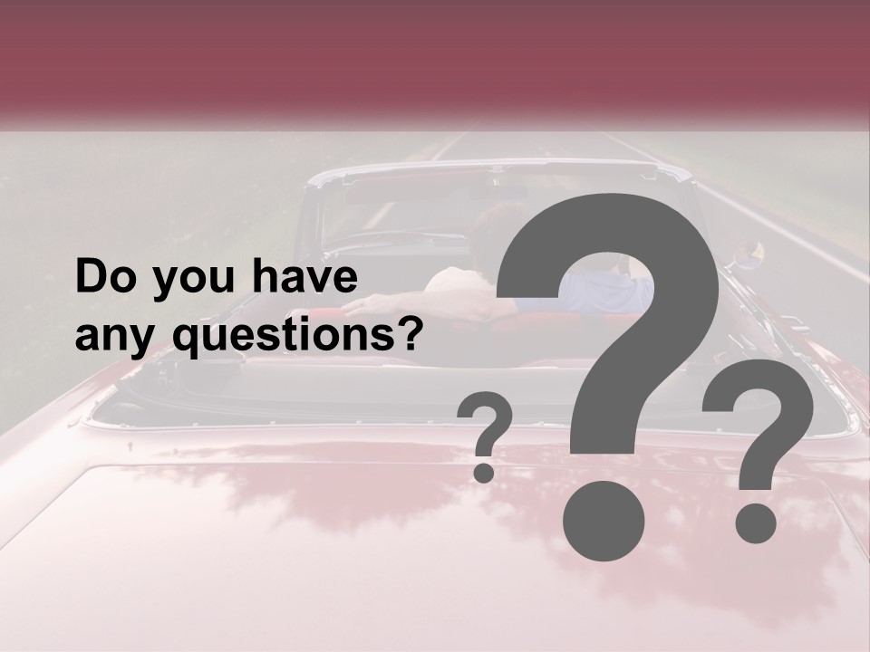 Road Horizontal Sixties PowerPoint Template