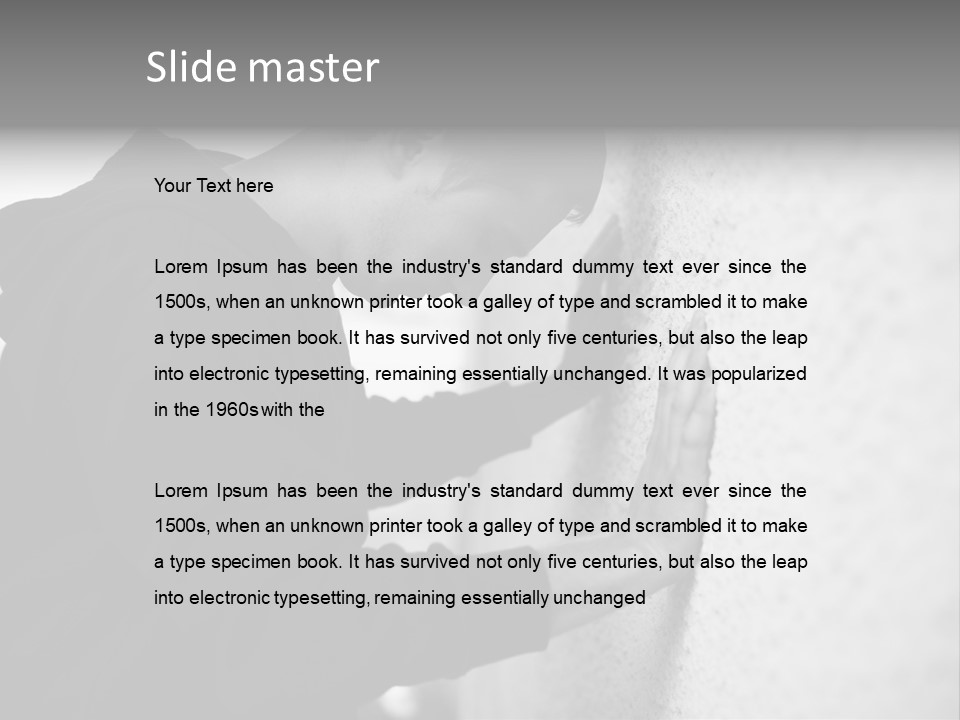 Cry Feelings Portrait PowerPoint Template