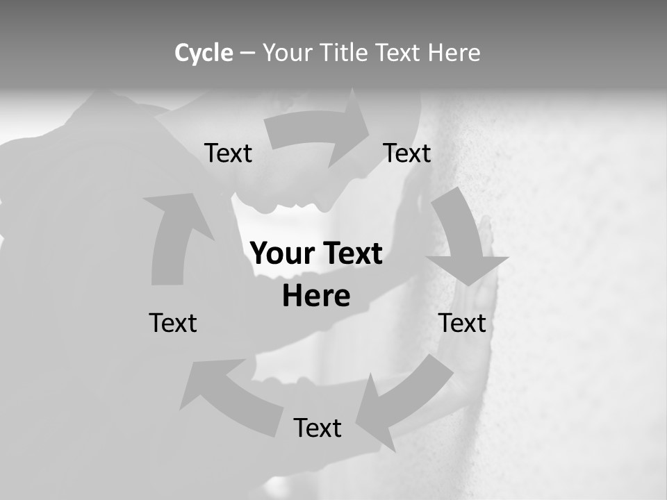 Cry Feelings Portrait PowerPoint Template