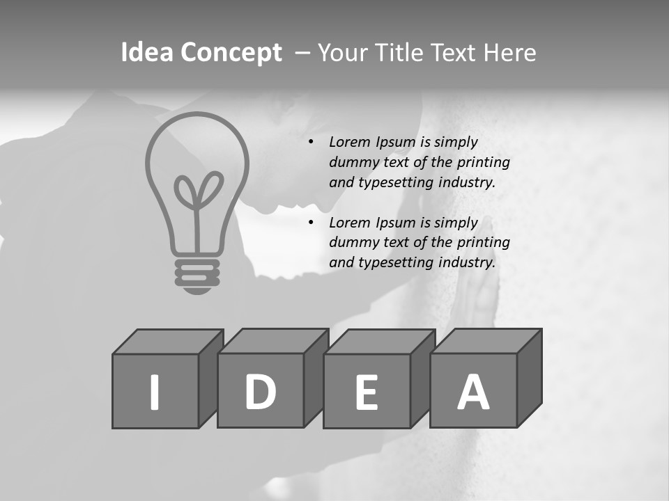 Cry Feelings Portrait PowerPoint Template