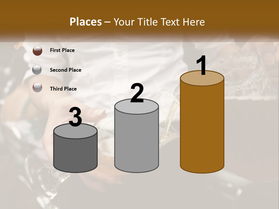 Sobriety Pour Caucasian PowerPoint Template