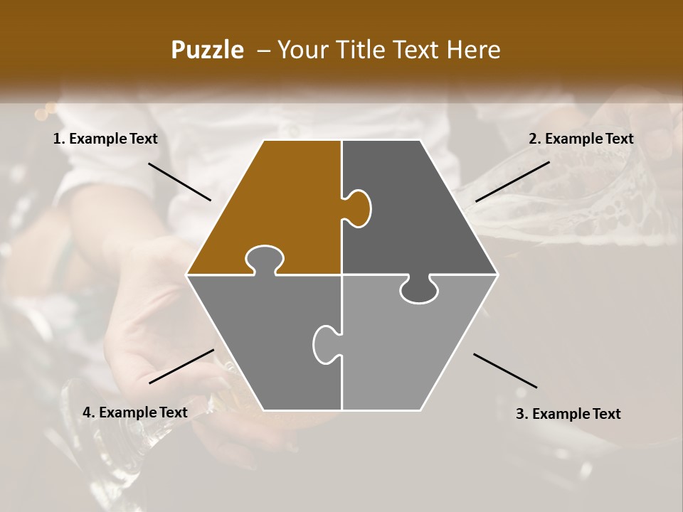 Sobriety Pour Caucasian PowerPoint Template