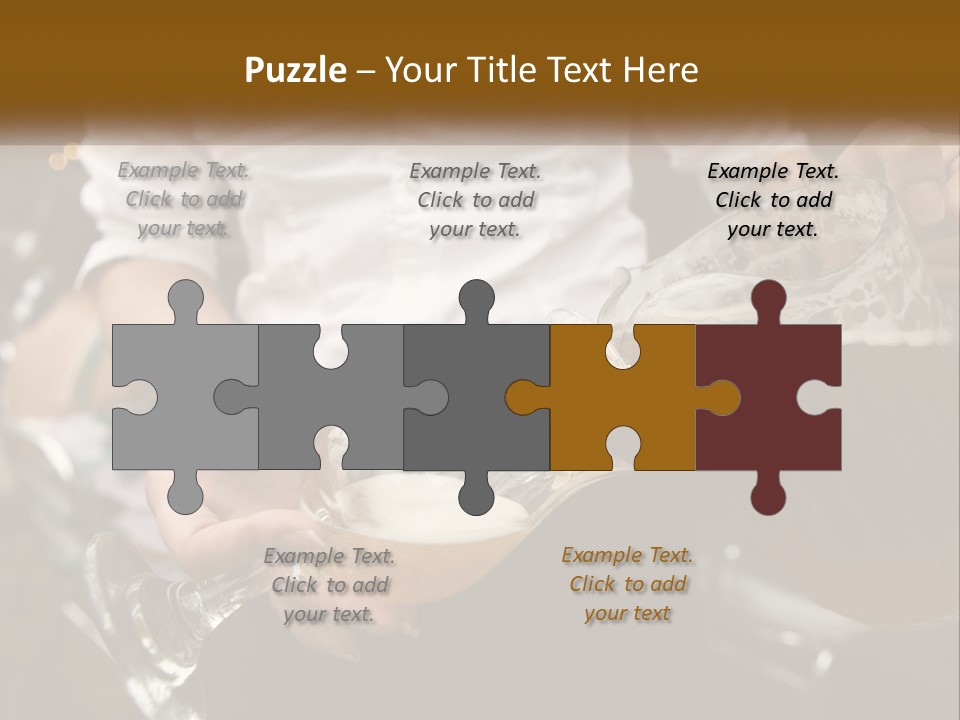 Sobriety Pour Caucasian PowerPoint Template