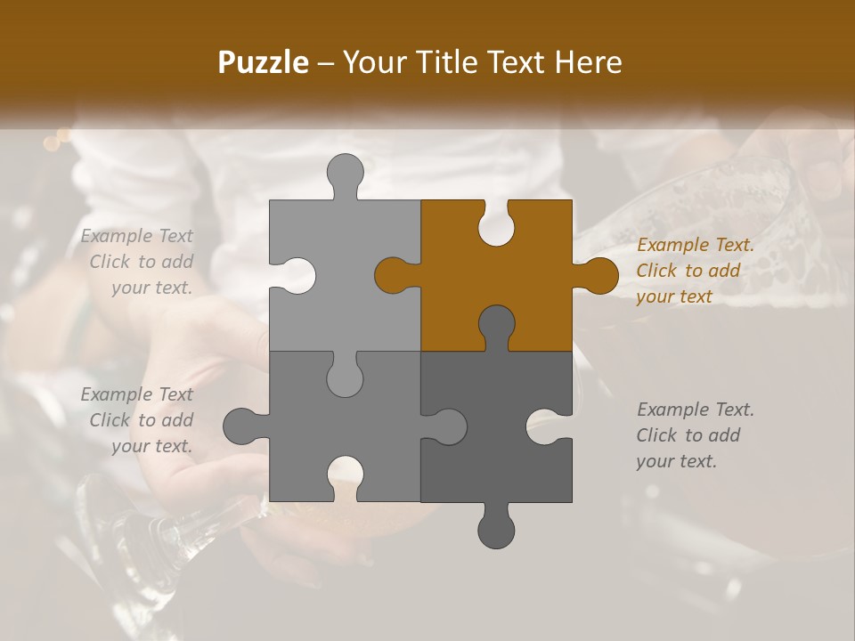 Sobriety Pour Caucasian PowerPoint Template