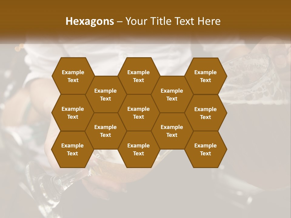 Sobriety Pour Caucasian PowerPoint Template