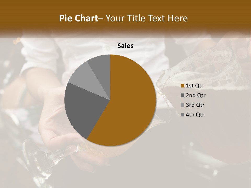 Sobriety Pour Caucasian PowerPoint Template