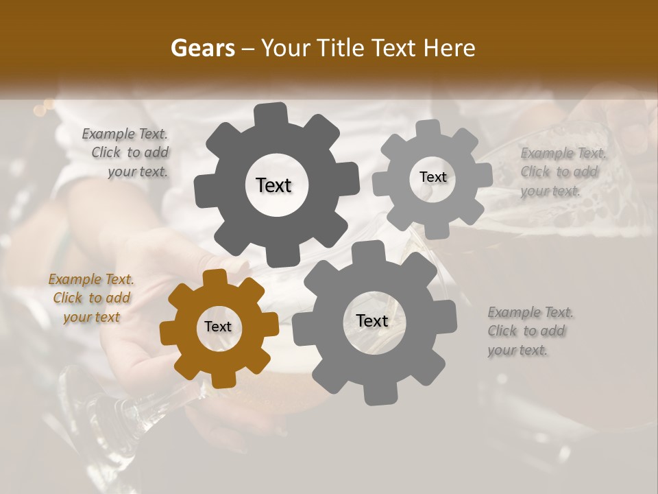 Sobriety Pour Caucasian PowerPoint Template