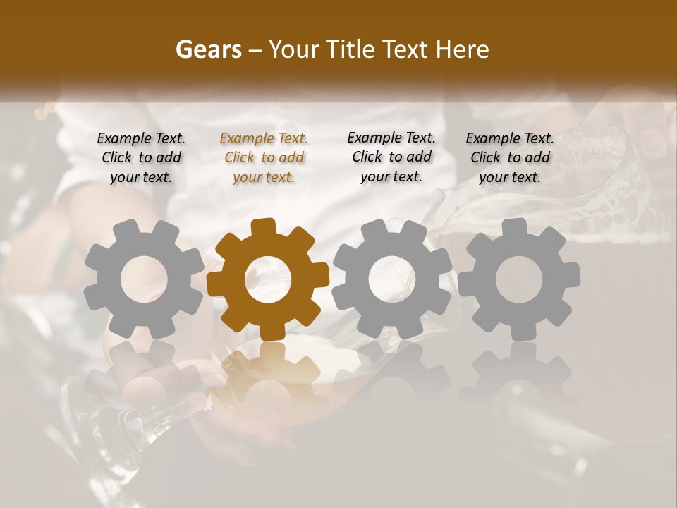 Sobriety Pour Caucasian PowerPoint Template