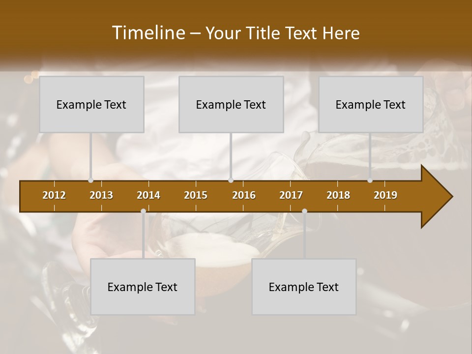 Sobriety Pour Caucasian PowerPoint Template