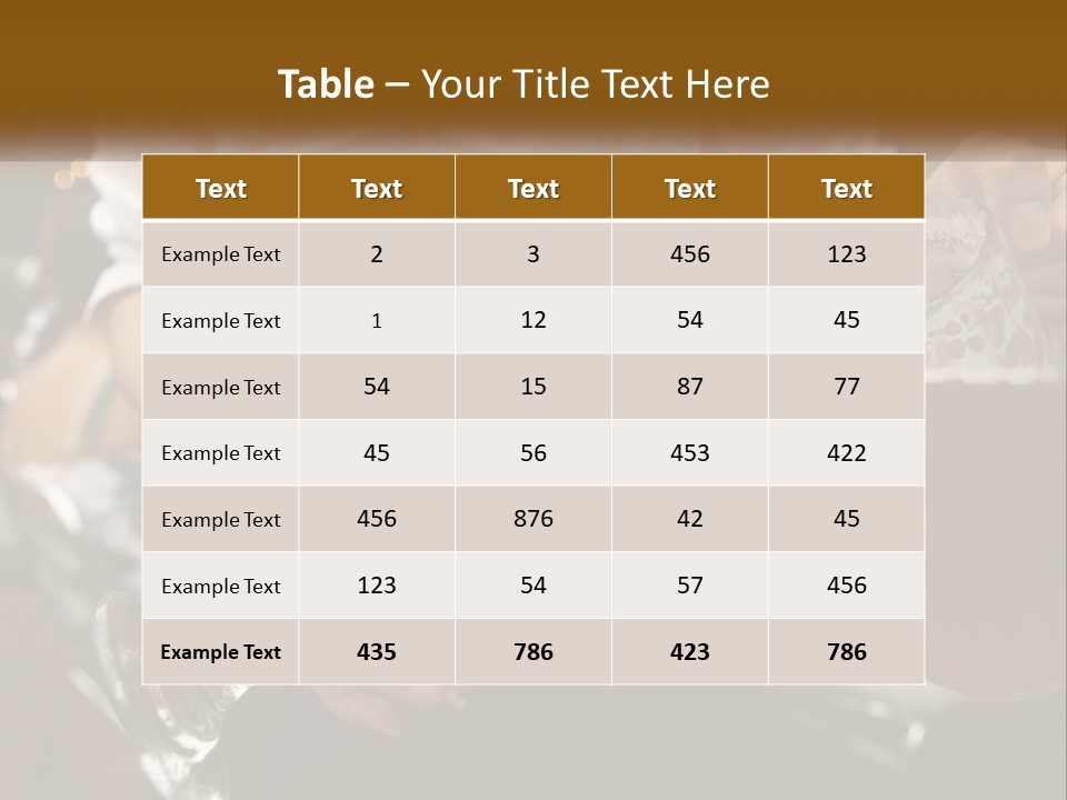 Sobriety Pour Caucasian PowerPoint Template