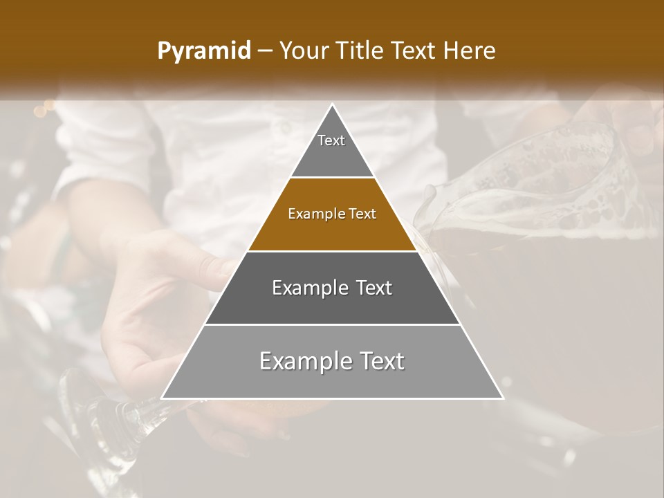 Sobriety Pour Caucasian PowerPoint Template