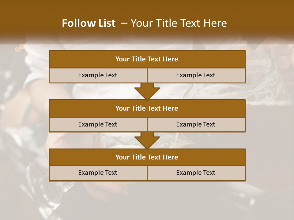 Sobriety Pour Caucasian PowerPoint Template