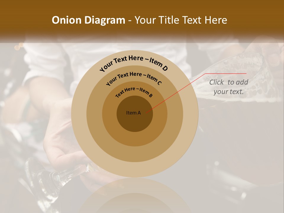 Sobriety Pour Caucasian PowerPoint Template