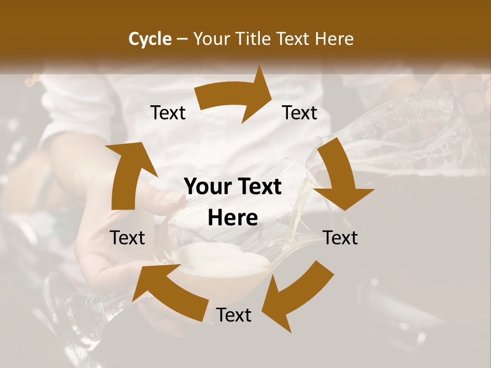 Sobriety Pour Caucasian PowerPoint Template