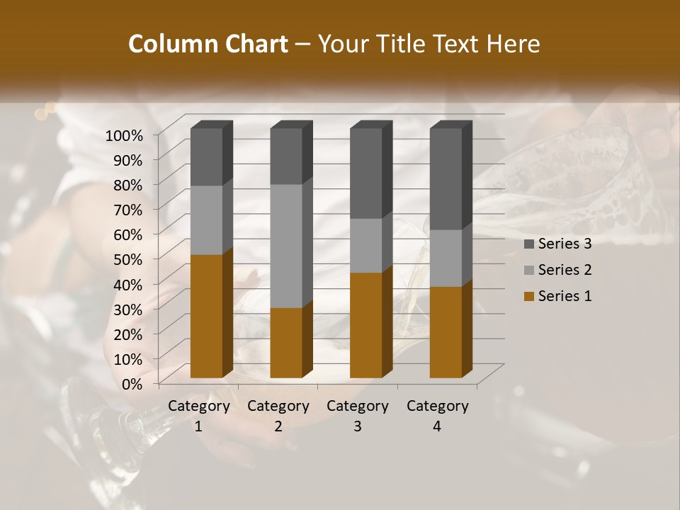 Sobriety Pour Caucasian PowerPoint Template