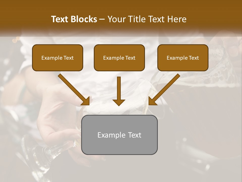 Sobriety Pour Caucasian PowerPoint Template